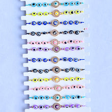 Load image into Gallery viewer, Resin  Evil Eyes  Zircon Bracelet BD0009