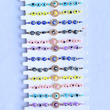 Resin  Evil Eyes  Zircon Bracelet BD0009