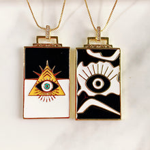 Load image into Gallery viewer, Stainless Steel Evil Eyes Pendant Necklace NA0057-58