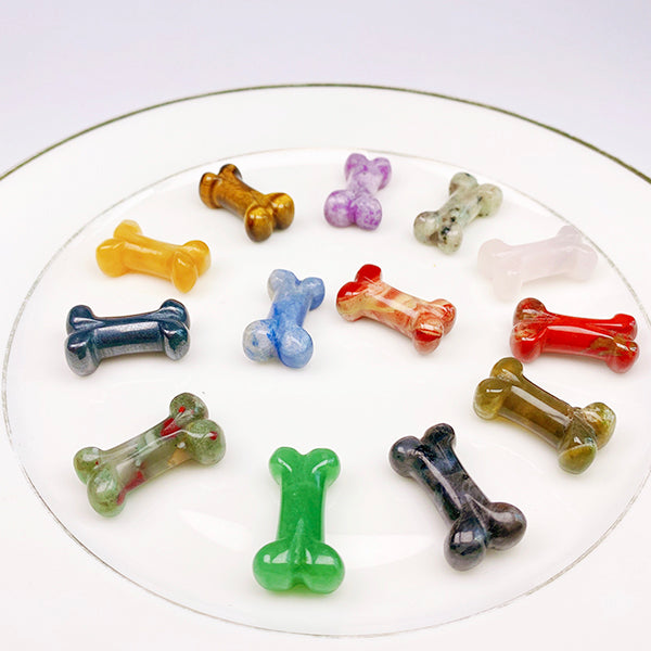 Natural Crystal Stone Dog Bones