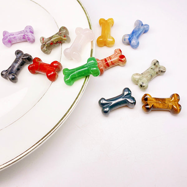 Natural Crystal Stone Dog Bones