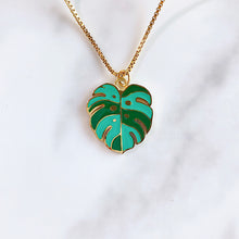 Load image into Gallery viewer, Stainless Steel Leaf Pendant Necklace NB0032