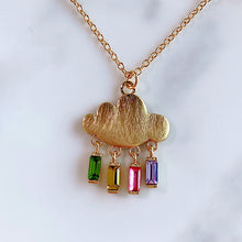 Load image into Gallery viewer, Stainless Steel Cloud Pendant  Zircon Necklace NB0034