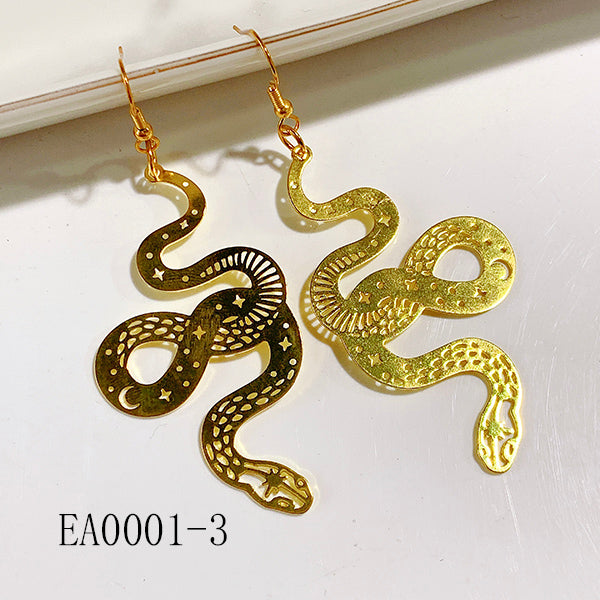 Alloy Snake Star Moon Earring EA0001