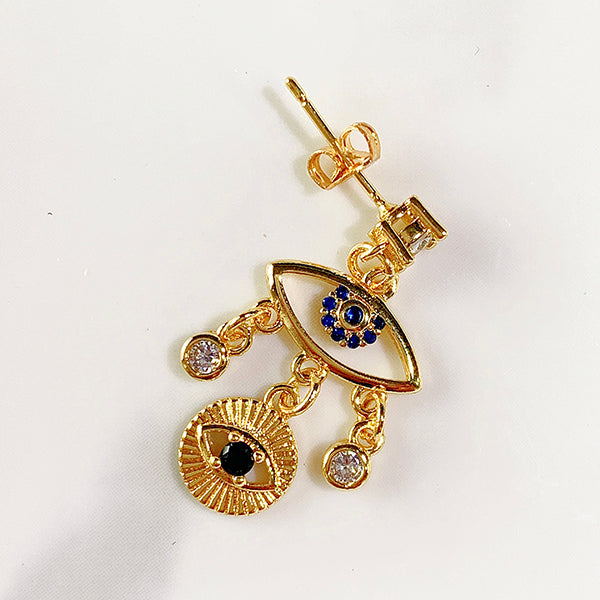 Alloy Evil Eyes  Zircon Earring EC0003