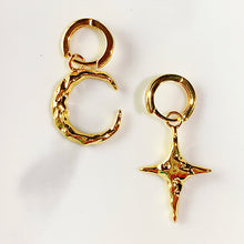 Load image into Gallery viewer, Alloy Moon Star Asymmetry Earring EC0005