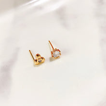 Load image into Gallery viewer, Alloy Evil Eyes Enamel Zircon Asymmetry Three Sets Of Earring EC0014