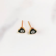 Load image into Gallery viewer, Alloy  Evil Eyes Enamel Heart  Three Sets Of Earring EC0015