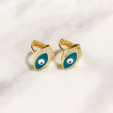 Load image into Gallery viewer, Alloy Evil Eyes Enamel  Earring EC0022