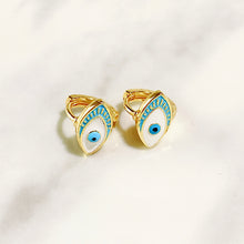 Load image into Gallery viewer, Alloy Evil Eyes Enamel  Earring EC0022