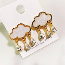 Load image into Gallery viewer, Alloy Shell  Cloud Zircon 925 Silver Earring EC0025