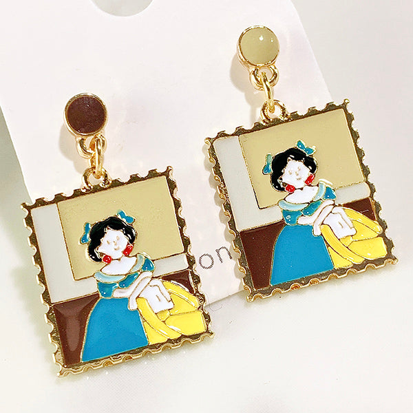 Alloy Girl Enamel 925 Silver Earring EC0026