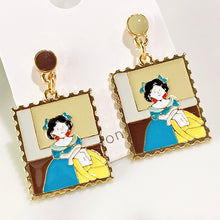 Load image into Gallery viewer, Alloy Girl Enamel 925 Silver Earring EC0026