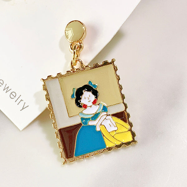 Alloy Girl Enamel 925 Silver Earring EC0026