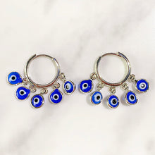 Load image into Gallery viewer, Alloy Evil Eyes Tassel  Earring EC0033