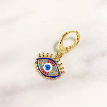 Load image into Gallery viewer, Alloy Evil Eyes Enamel Zircon Earring EC0035