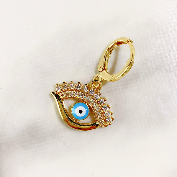 Alloy Evil Eyes Enamel Zircon Earring EC0036