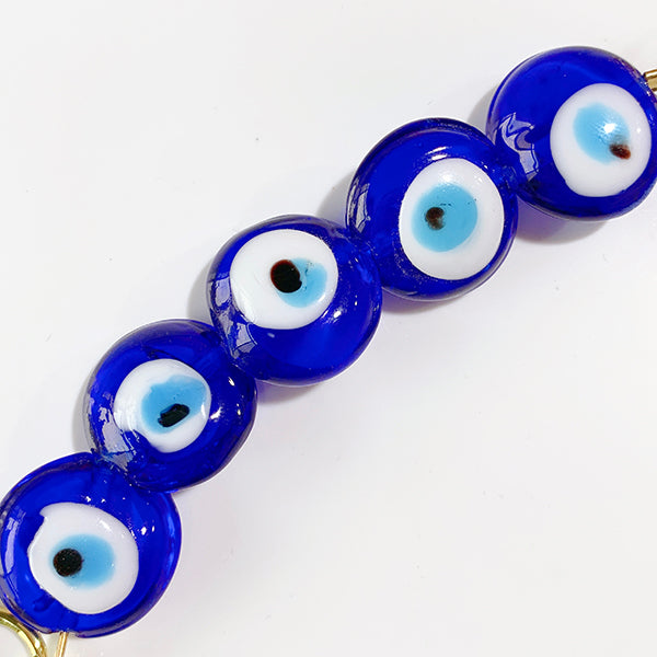 Stainless Steel Evil Eyes Coloured Glaze Bracelet BC0025