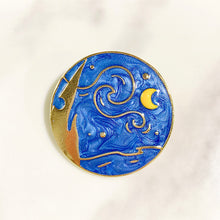 Load image into Gallery viewer, Alloy Moon  Enamel Brooch 5