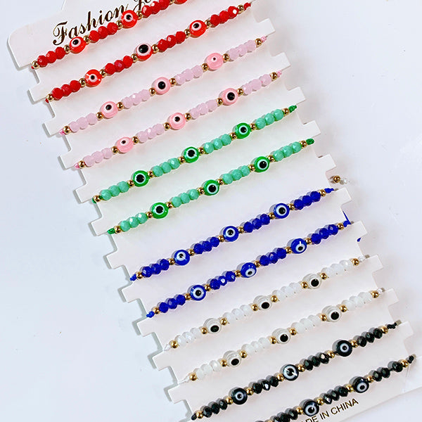 Resin Evil Eyes  Bracelet (a set 12pcs) BD0019