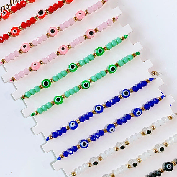 Resin Evil Eyes  Bracelet (a set 12pcs) BD0019