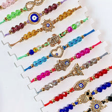 Load image into Gallery viewer, Evil Eyes Zircon  Bracelet (a set 12pcs) BD0020