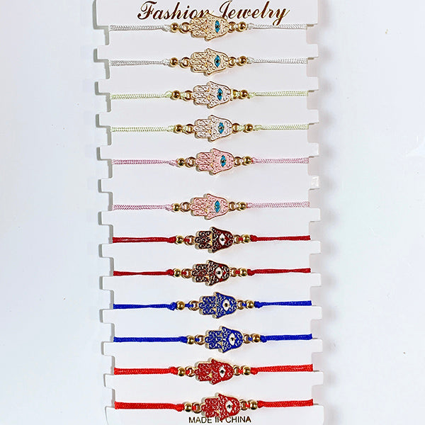 Enamel Evil Eyes Bracelet (a set 12pcs) BD0025