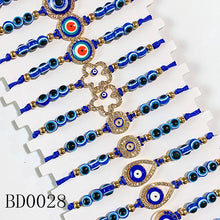 Load image into Gallery viewer, Evil Eyes Zircon Blue Series Bracelet (a set 12pcs) BD0027-28