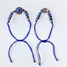 Load image into Gallery viewer, Evil Eyes Zircon Blue Series Bracelet (a set 12pcs) BD0027-28