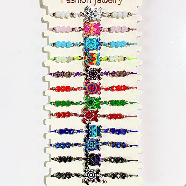 Different Color tortoise Enamel  Bracelet (a set 12pcs) BD0036