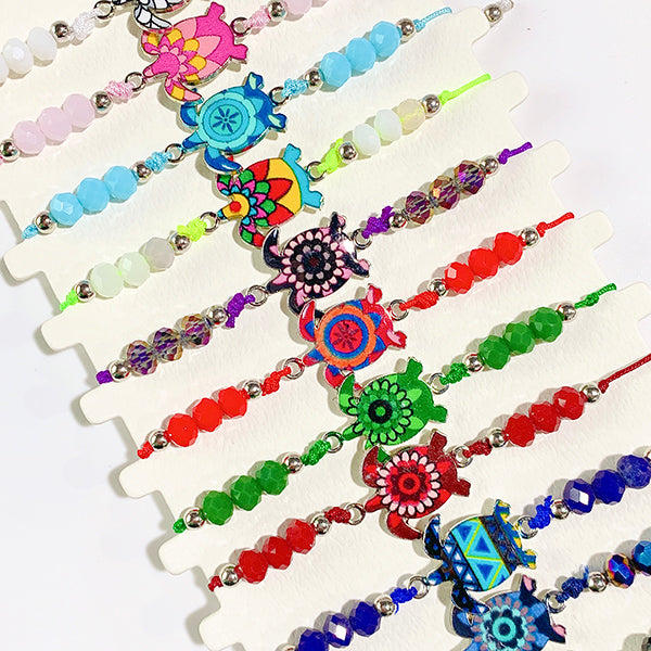 Different Color tortoise Enamel  Bracelet (a set 12pcs) BD0036