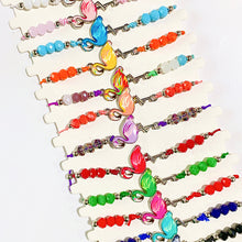 Load image into Gallery viewer, Different Color Flamingo Enamel  Bracelet (a set 12pcs) BD0037