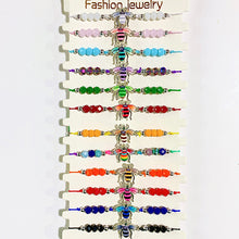 Load image into Gallery viewer, Different Color  BEE Enamel  Bracelet (a set 12pcs) BD0039