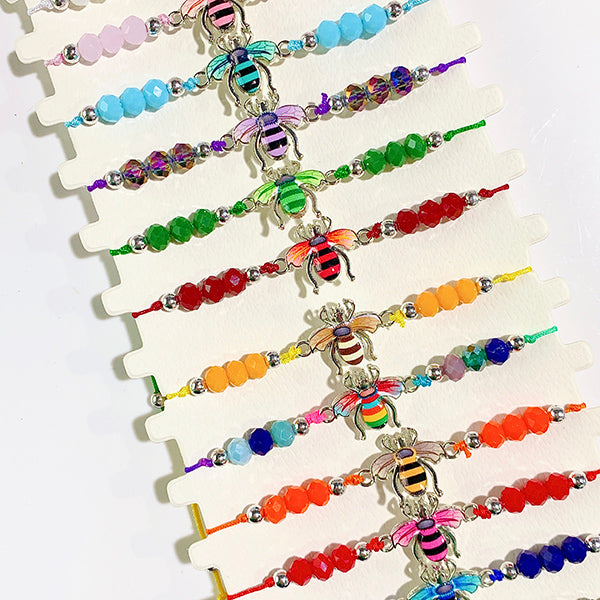 Different Color  BEE Enamel  Bracelet (a set 12pcs) BD0039