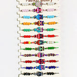 Different Color  Owl Enamel  Bracelet (a set 12pcs) BD0041