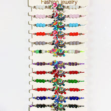 Load image into Gallery viewer, Different Color  Elephant Enamel  Bracelet (a set 12pcs) BD0043