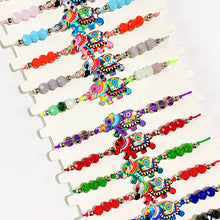 Load image into Gallery viewer, Different Color  Elephant Enamel  Bracelet (a set 12pcs) BD0043