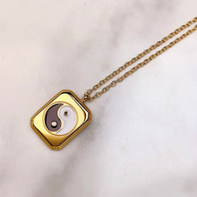 Load image into Gallery viewer, Stainless Steel  Tai Ji Enamel Pendant Necklace NB0064