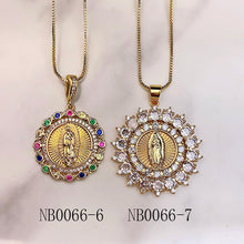 Load image into Gallery viewer, Stainless Steel Virgin Mary  Pendant Zircon Necklace NB0066