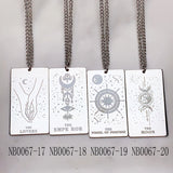 Stainless Steel Tarot series Pendant Necklace NB0067