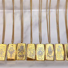 Load image into Gallery viewer, Stainless Steel Golden Tarot series Pendant Necklace NC0046