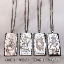 Load image into Gallery viewer, Stainless Steel Tarot series Pendant Necklace NC0047