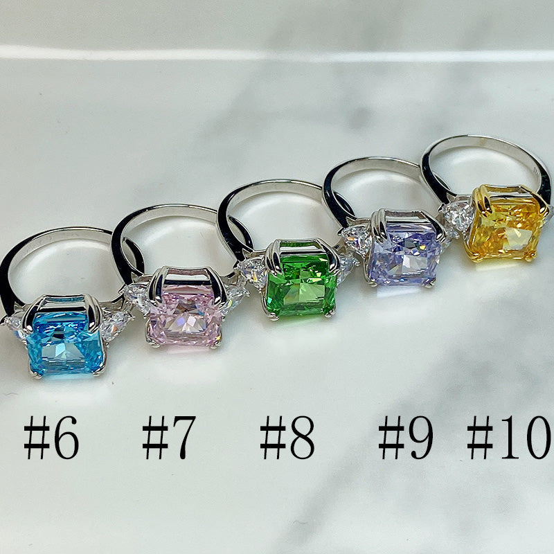 S925 Synthetic Diamond Ring RF0001