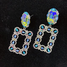 Load image into Gallery viewer, 925 Silver-Pin Blue Zircon  Earrings ED0013