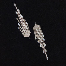 Load image into Gallery viewer, 925 Silver-Pin Tassel Zircon Earrings ED0023