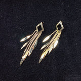 Alloy rhomb Tassel Earrings ED0025