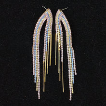 Load image into Gallery viewer, 925 Silver-Pin Tassel Zircon  Earrings ED0027