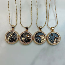 Load image into Gallery viewer, Stainless Steel 12 Constellation Resin Pendant Necklace NC0058