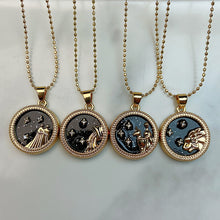 Load image into Gallery viewer, Stainless Steel 12 Constellation Resin Pendant Necklace NC0058