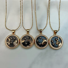 Load image into Gallery viewer, Stainless Steel 12 Constellation Resin Pendant Necklace NC0058